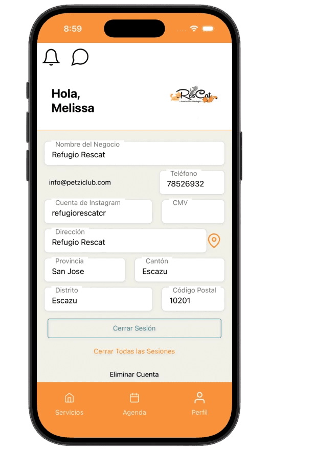 Professional Profile in petziClub